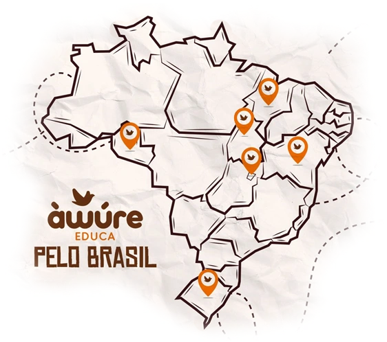 Mapa de atuação do instituto